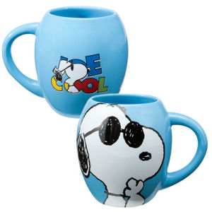 Peanuts Joe Cool 18 Ounce Ceramic Oval Mug