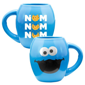 Sesame Street Cookie Monster 18 Ounce Oval Ceramic Mug