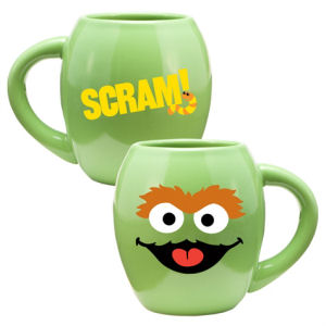 Sesame Street Oscar 18 Ounce Oval Ceramic Mug