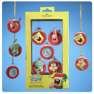 SpongeBob SquarePants 1.25 Inch Resin Ornament 5 Pack