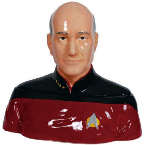 Star Trek The Next Generation Captain Picard Ceramic Cookie Jar
