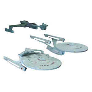Star Trek Cadet Series 1/2500th Scale Model Kit 3-Pack