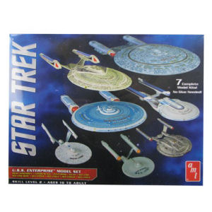 Star Trek U.S.S. Enterprise 1/2500 Scale Snap-Fit Model Kit Set of 7