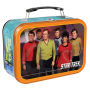 From the Star Trek Collection by Vandor. Star Trek Large Tin Tote. The large tin tote is great for storing and toting schools supplies, CDs and much more. Tote is 3.5