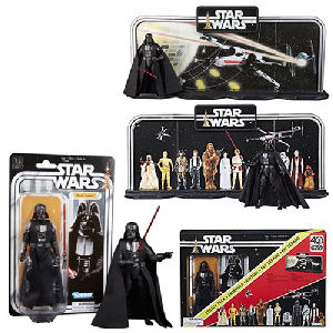 Star Wars The Black Series 40th Anniversary Display Diorama with Darth Vader 6 Inch Action Figure Legacy Pack