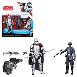 Star Wars The Last Jedi Finn (First Order Disguise) vs. Captain Phasma 3.75 Inch Figures - Exclusive