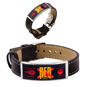 Star Wars Episode VII - The Force Awakens Red X ID Leather Bracelet