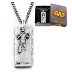 Star Wars Han Solo Carbonite Stainless Steel Pendant Necklace