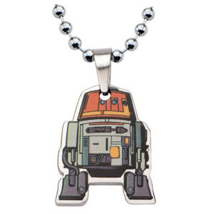 Star Wars Rebels Chopper Cut Out Pendant Stainless Steel Necklace
