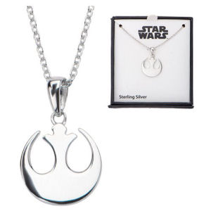 Star Wars Rebel Alliance Symbol Sterling Silver Pendant Necklace
