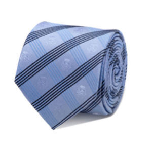 Star Wars Stormtrooper Blue Plaid Italian Silk Tie