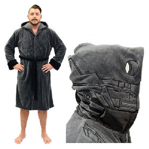 Star Wars Rogue One K-2SO Hooded Fleece Bathrobe