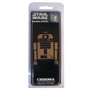 Star Wars R2-D2 Chrome Injection-Molded Emblem
