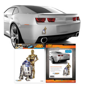 Star Wars C-3PO and R2-D2 Mini Vehicle Graphic
