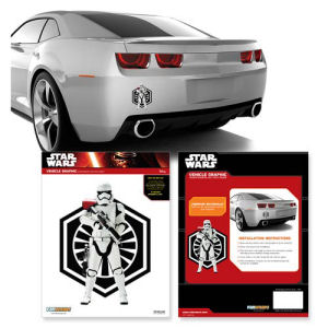 Star Wars The Force Awakens Stormtrooper and First Order Symbol Car Decal