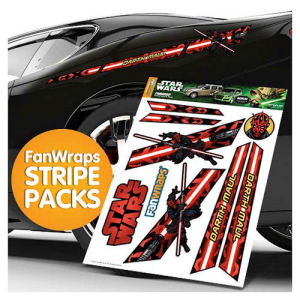 Star Wars Darth Maul Stripe Pack FanWraps Car Decals