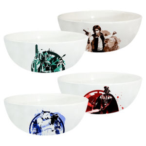 Star Wars 6 Inch Ceramic Bowl 4 Pack Set