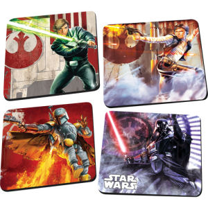 Star Wars 4 Piece Wooden Coaster Set