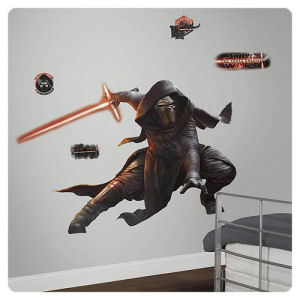 Star Wars The Force Awakens Kylo Ren Glow-in-the-Dark Giant Wall Decal