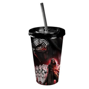 Star Wars Episode VII The Force Awakens Kylo Ren with Stormtroopers 16 Ounce Travel Cup