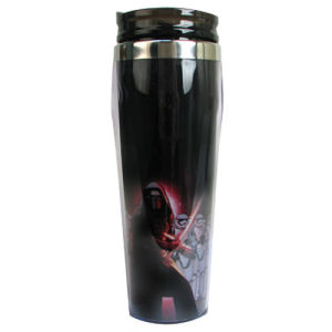 Star Wars Episode VII The Force Awakens Kylo Ren with Stormtroopers 16 Ounce Curved Plastic Travel Mug