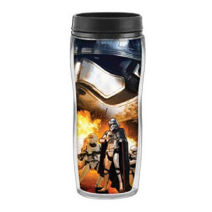 Star Wars Episode VII The Force Awakens Phasma and Flametroopers 16 Ounce Curved Plastic Travel Mug