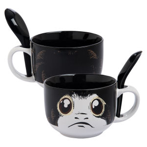 Star Wars The Last Jedi Porg 20 Ounce Soup Mug with Spoon
