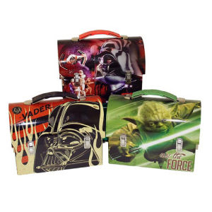 Star Wars Large Workman Carry All Tin Lunch Box Case