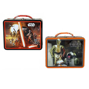 Star Wars Force Awakens Large Carry All Tin Lunch Box Case