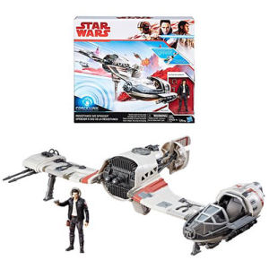 Star Wars The Last Jedi Resistance Ski Speeder Vehicle with Poe Dameron Action Figure