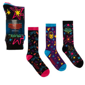 Stranger Things Palace Arcade Graphics Crew Sock 3-Pack