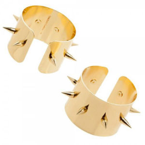 Suicide Squad Harley Quinn Cosplay Spiked Gold Cuffs