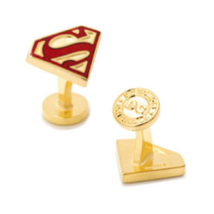 Superman Gold Enamel Shield Cufflinks