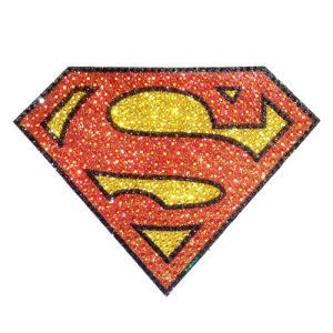 Superman Logo Crystal Studded Large Decal