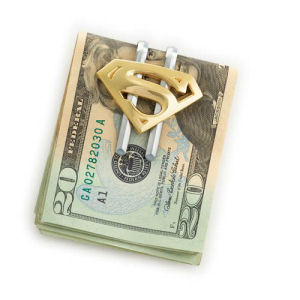 Superman Returns Shield Gold Plated Money Clip