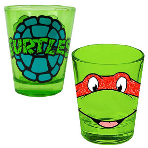 Teenage Mutant Ninja Turtles Raphael Glitter Shot Glass