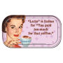 From the Retro Humor Collection. Retro Humor Raising Kids and Coffee Collection Latte is Italian Mini Tin Sign