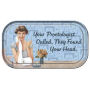 From the Retro Humor Collection. Retro Humor Therapy Collection They Found Your Head Mini Tin Sign. Says Your proctologist called . They found your Head.