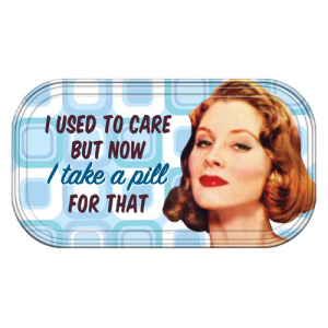Retro Humor by Ephemera I Used to Care Magnetic Mini Tin Sign