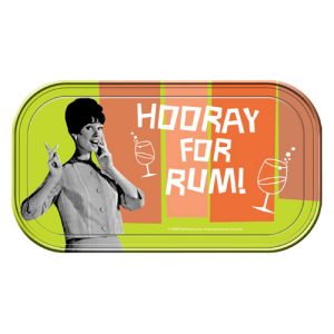 Retro Humor by Ephemera Hooray for Rum! Magnetic Mini Tin Sign