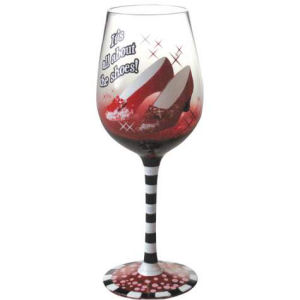 The Wizard of Oz Ruby Slippers Wine Glass