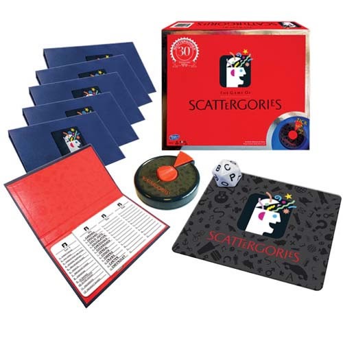 Scattergories 30th Anniversary Edition. The game of Scattergories took the country by storm when it was first launched in 1989. This classic reproduction features the components and categories found in that original Scattergories game.