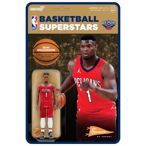 NBA (Modern) Zion Williamson New Orleans Pelicans (Red Statement) Reaction Action Figure.