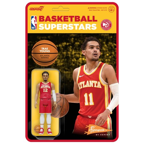 NBA (Modern) Trae Young Atlanta Hawks Reaction Action Figure.