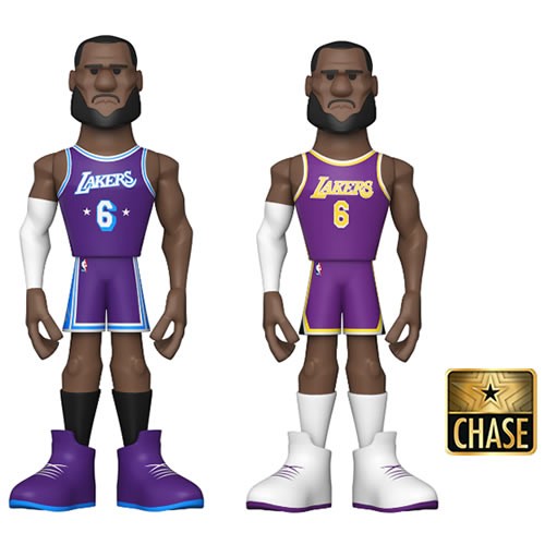 NBA LeBron James (City Uniform) 5 Inch Vinyl Gold Figure.
