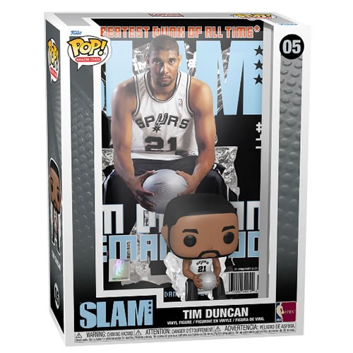 NBA Tim Duncan (SLAM) Pop! Magazine Cover. Protective Case measures 10 Inches Wide by 12 Inches High by 3.25 Inches Deep.