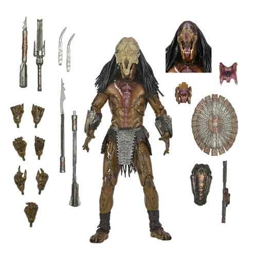Prey Ultimate Feral Predator 7 Inch Scale Action Figure. Set in the Comanche Nation 300 years ago, the thrilling movie Prey is the story of a young woman, Naru, a fierce and highly skilled warrior who has been raised in the shadow