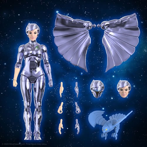 SilverHawks Steelheart (Toy Version) S7 ULTIMATES! Action Figure. This 7 Inch scale, highly detailed SilverHawks ULTIMATES! Figure of Steelheart in vac-metal is inspired by the iconic 1980s vintage toy line. It features intricate sculpting and