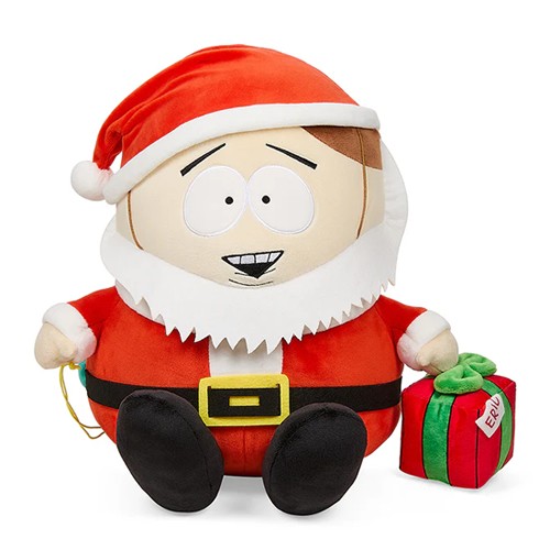 South Park Santa Cartman 16 Inch Plush.  Whether you have been naughty or nice, you deserve this celebration in the form of a generously sized South Park Santa Cartman 16 Inch Medium Plush made from ultra-soft materials.