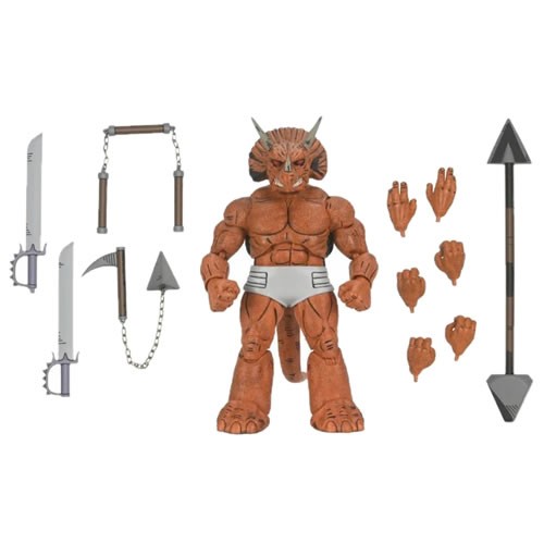 Teenage Mutant Ninja Turtles Mirage Comics Triceraton Gladiator 7 Inch Scale Action Figure. Based on early issues of the original Eastman and Laird Teenage Mutant Ninja Turtles comic books from Mirage Studios! Featuring an all-new sculpt with 